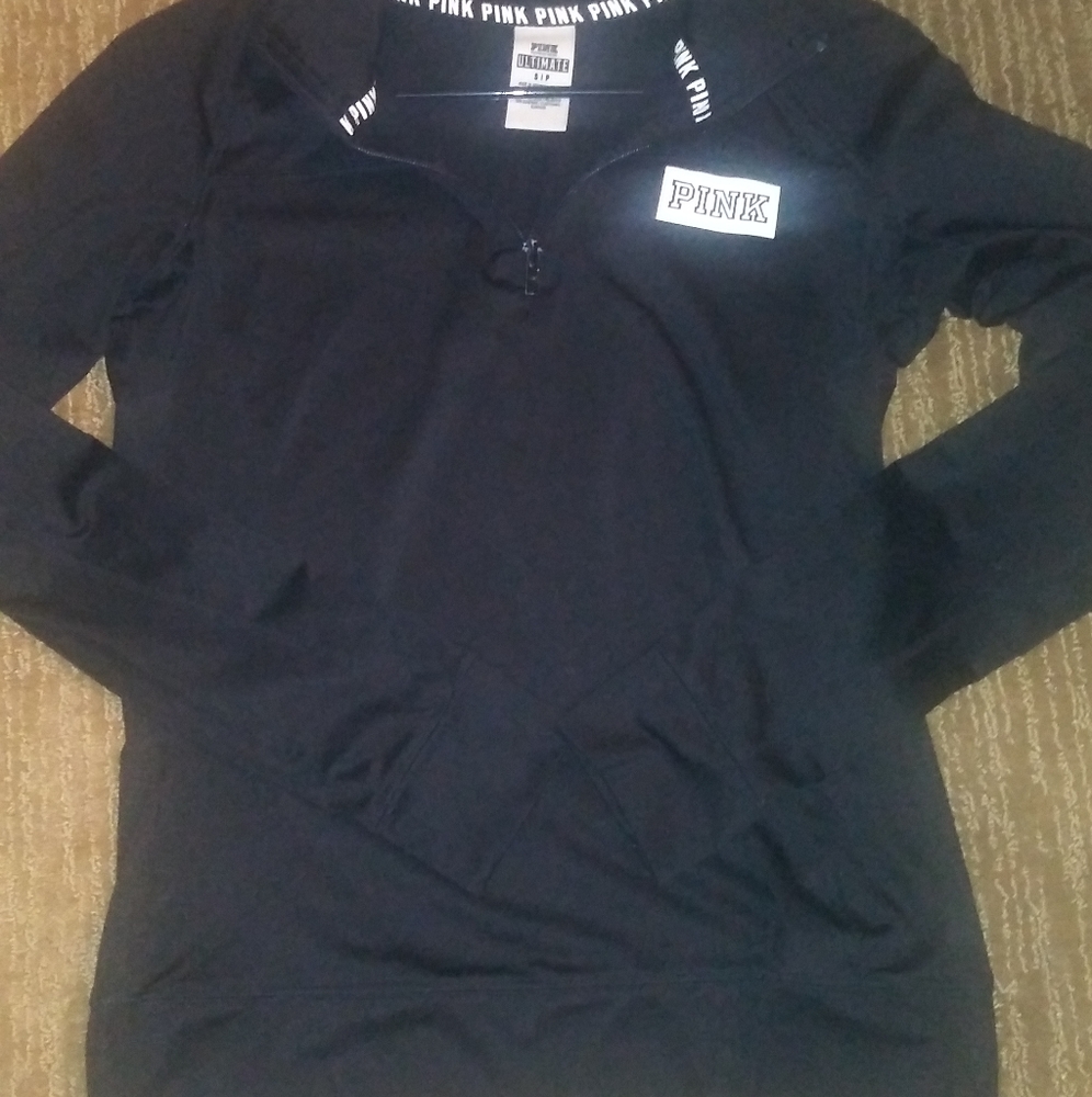 Vs pink quarter zip